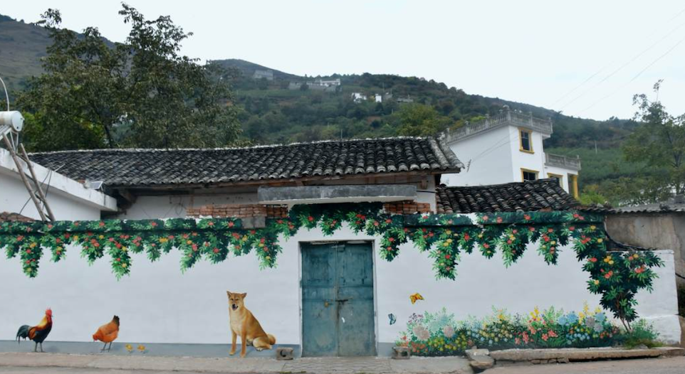 巧家乡村壁画为美丽乡村添彩